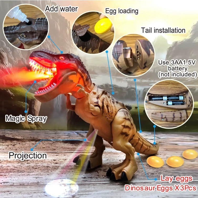 Electric Walking Spray, Lay Eggs Dinosaur