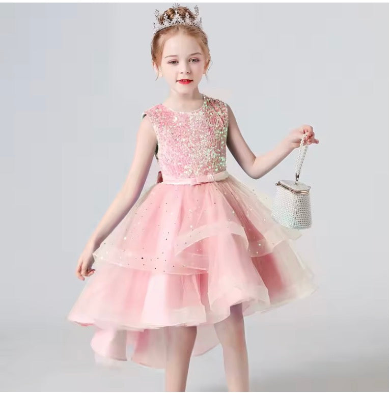 Sequin Lace Flower Girl Dress