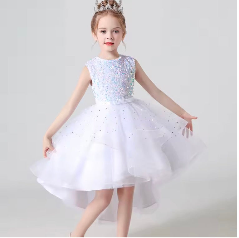Sequin Lace Flower Girl Dress