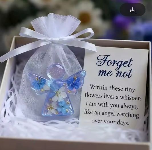 Beautiful “Forget Me Not” Angel Keepsake