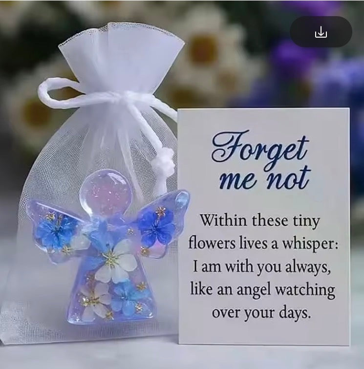 Beautiful “Forget Me Not” Angel Keepsake