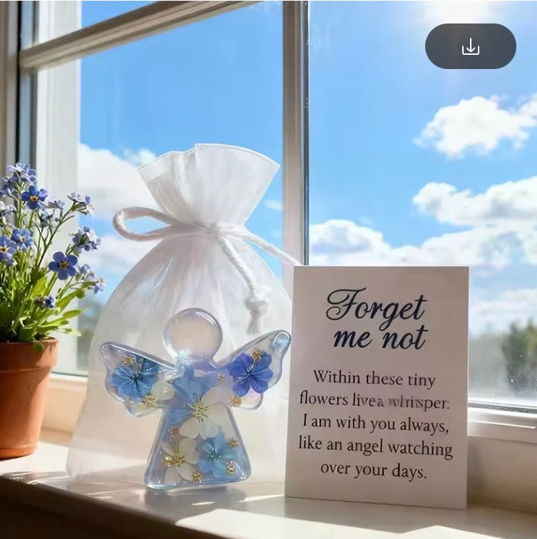 Beautiful “Forget Me Not” Angel Keepsake