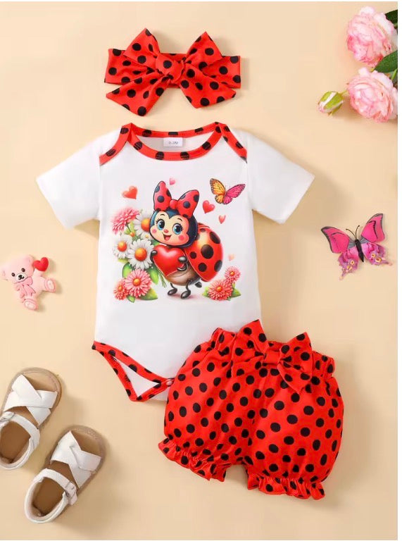 Cute Summer Outfits Short Sleeved Ladybug