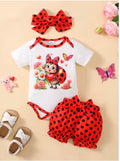 Cute Summer Outfits Short Sleeved Ladybug