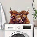 Highland Cow Vinyl Sticker