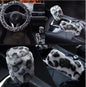 3Pcs/set Fashion Leopard Printed Car Interior Covers