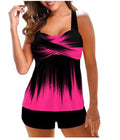 Stylish Two Piece Tankini Swimsuit