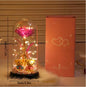 LED Crystal Rose Dome with Teddy Bears