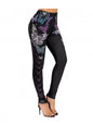 Skinny High Waist Women Pants Butterfly Print