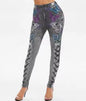 Skinny High Waist Women Pants Butterfly Print