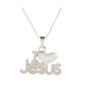 Trendy Letter I LOVE JESUS Shape Pendant Necklace