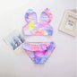 Print Swimwear Girls Bikini Set