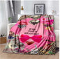Juicy Couture Pink Crown Fleece Blanket
