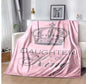 Juicy Couture Pink Crown Fleece Blanket