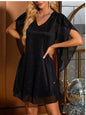 Sequin Capesleeve dress