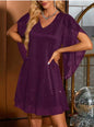 Sequin Capesleeve dress