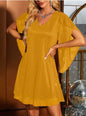 Sequin Capesleeve dress