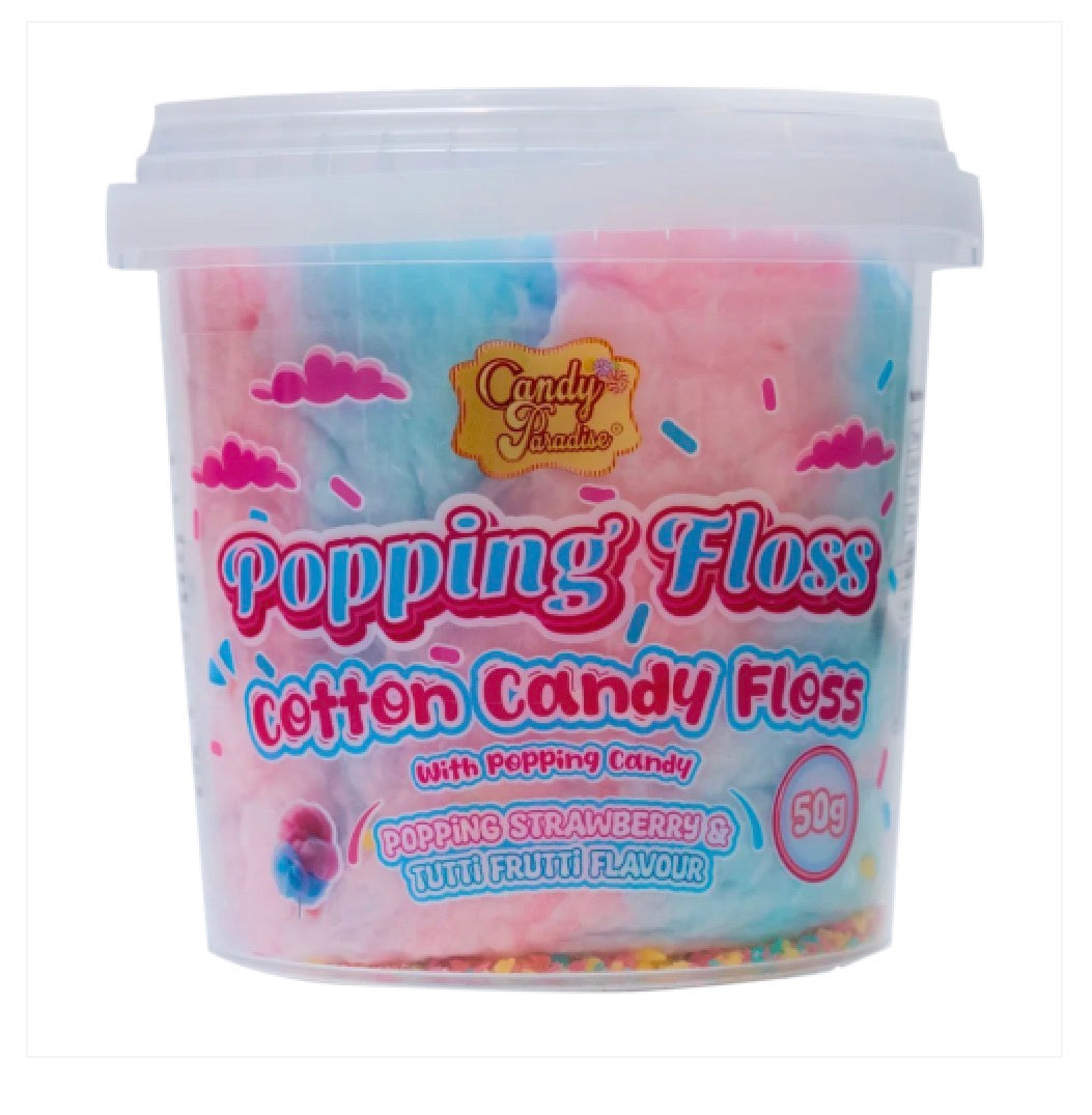 Candy Paradise Popping Candy Floss 6x50g