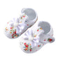 Baby Girls Flat Shoes, Soft Sole Bowknot Flower Print