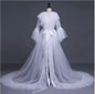 Women's Elegant Mesh Lingerie Nightgown Floor Length