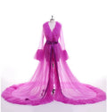 Women's Elegant Mesh Lingerie Nightgown Floor Length