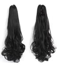Wig ponytail long curly hair grab clip synthetic