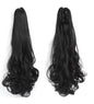 Wig ponytail long curly hair grab clip synthetic