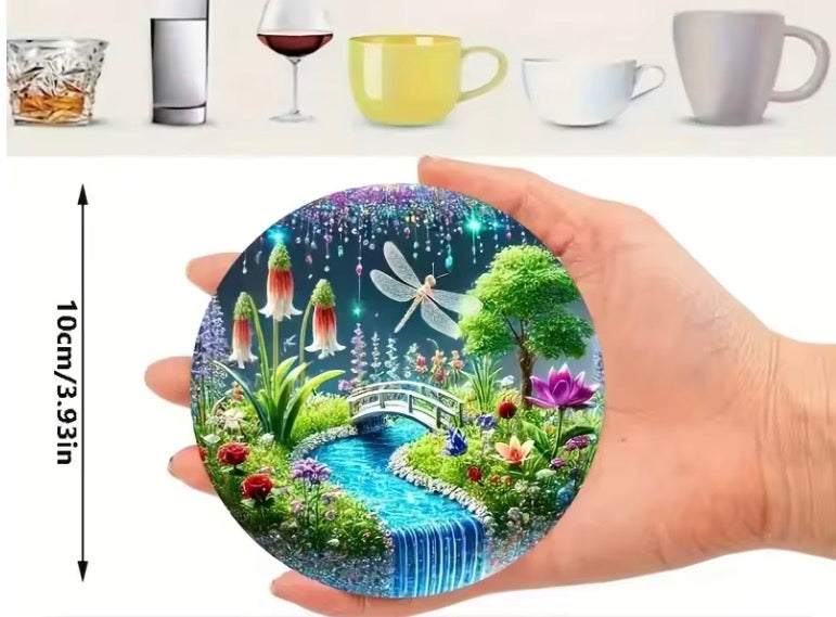 6 Pieces/Set Of Dreamy Landscape Coasters