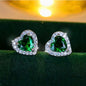 Cute Female Small Heart Stud Earrings