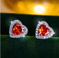 Cute Female Small Heart Stud Earrings