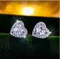 Cute Female Small Heart Stud Earrings