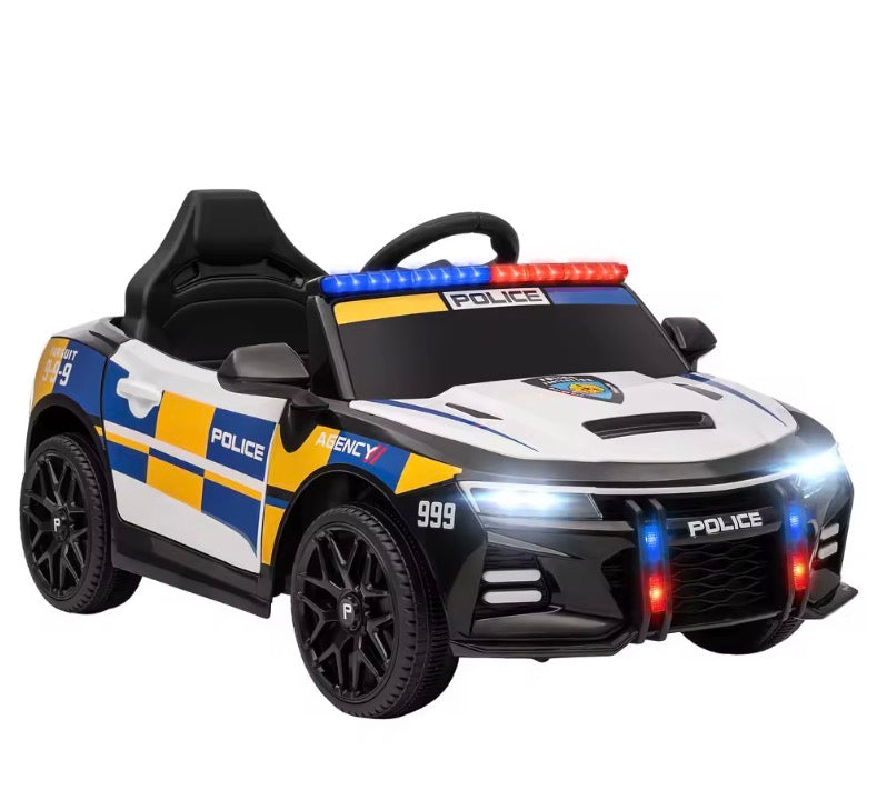 Kids Electric Ride Police Car with Remote Control