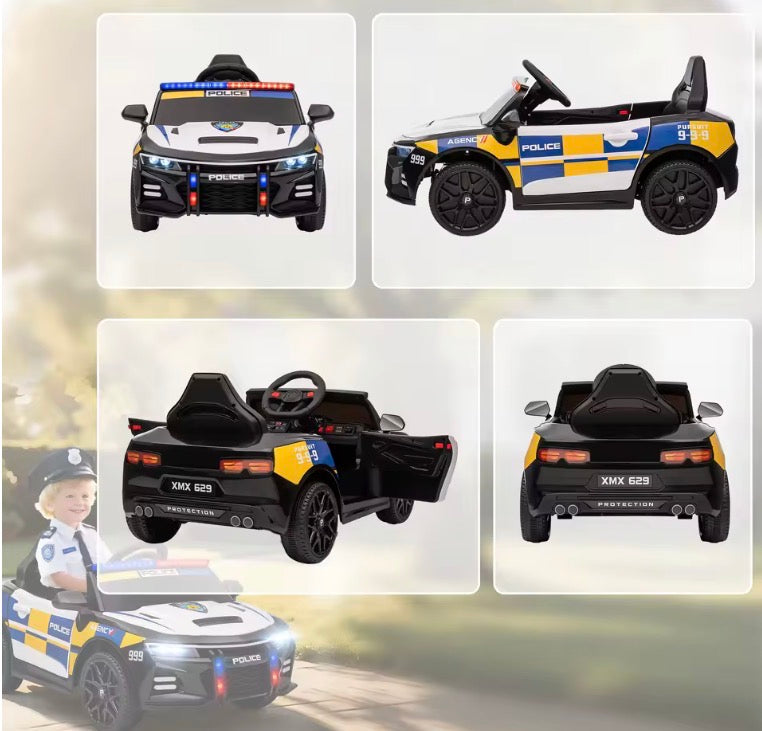 Kids Electric Ride Police Car with Remote Control
