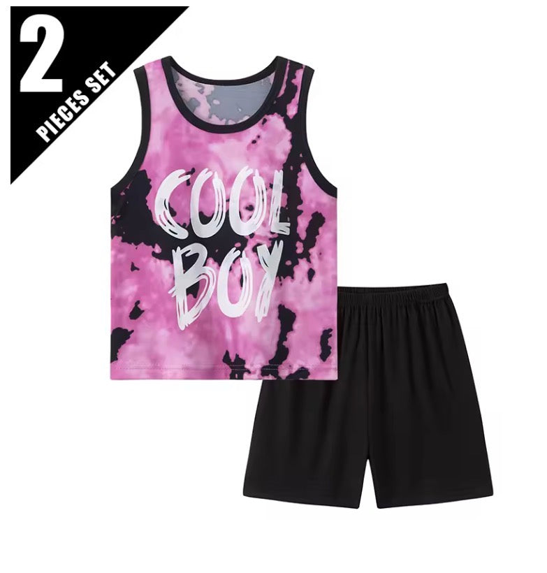 2 Pcs Summer Children's Camouflage