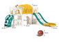 Kids Slide 8 In 1, Large Toddler Slide Playground