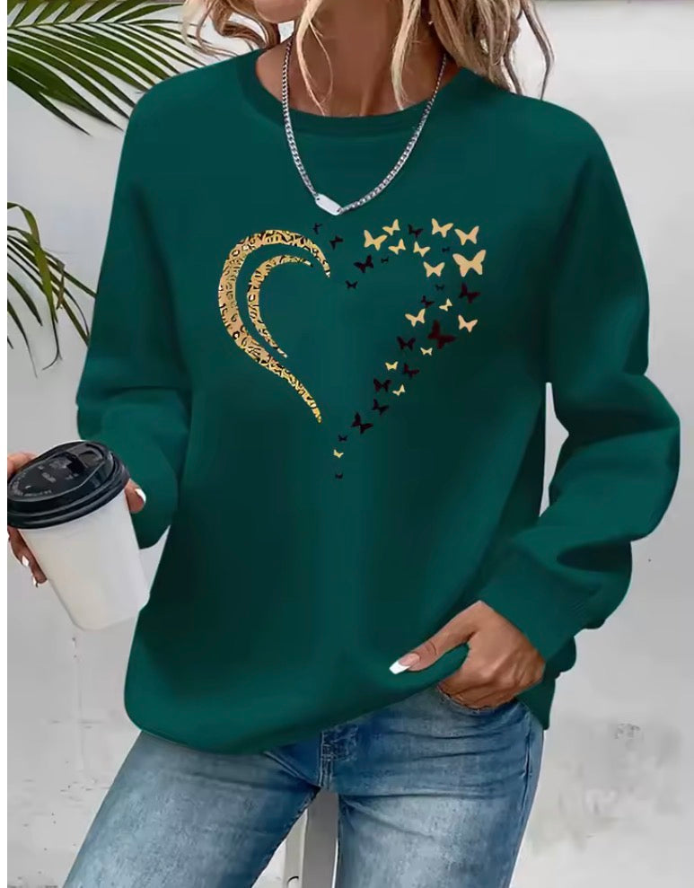 Style Of Long-Sleeved, Large-Sized Sweatshirt