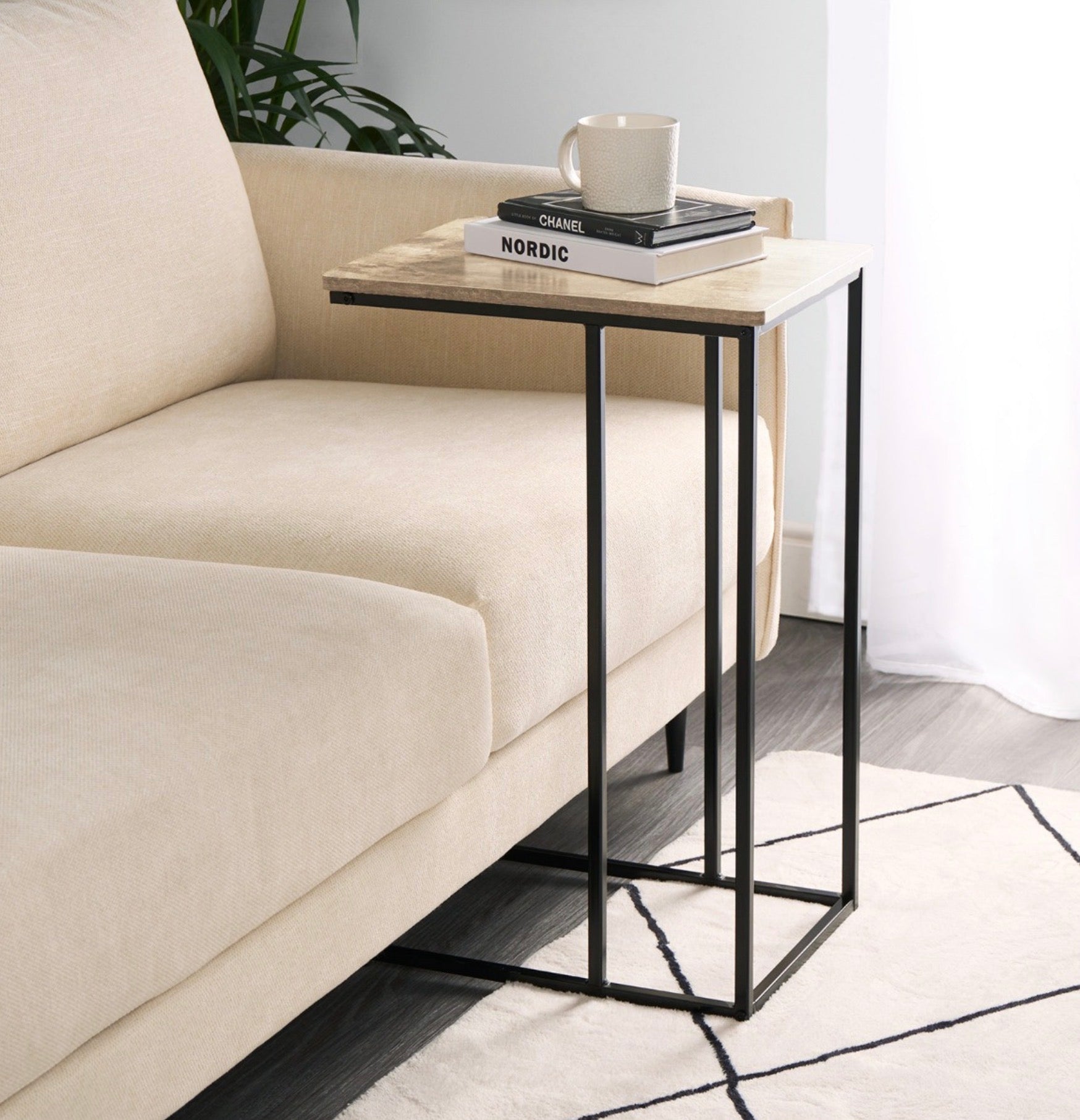 C Shape Side Table