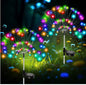 Solar LED Garden Ground Socket Light Firework Decor