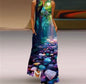 Vintage Print Maxi Dress For Women