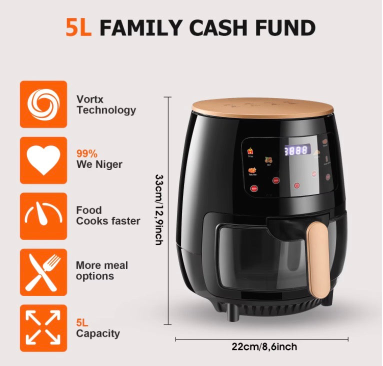 Air Fryer, 6QT Airfryer Oven with Viewing Window