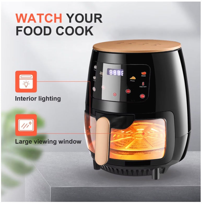 Air Fryer, 6QT Airfryer Oven with Viewing Window