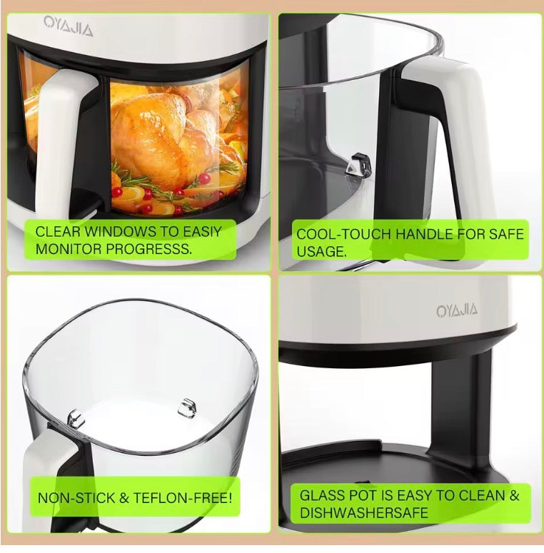 5L AIR FRYER LARGE TRANSPARENT MULTIFUNCTION