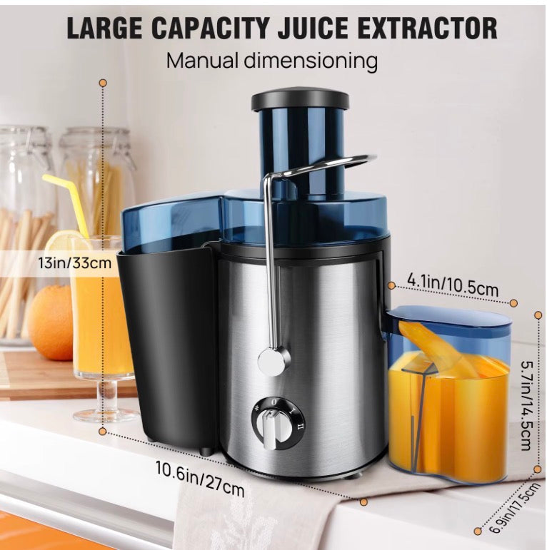 Juicer Machine, Feed Chute for Fruits, Vegetables & Citrus