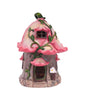 Mushroom House Sculpture with Solar Light