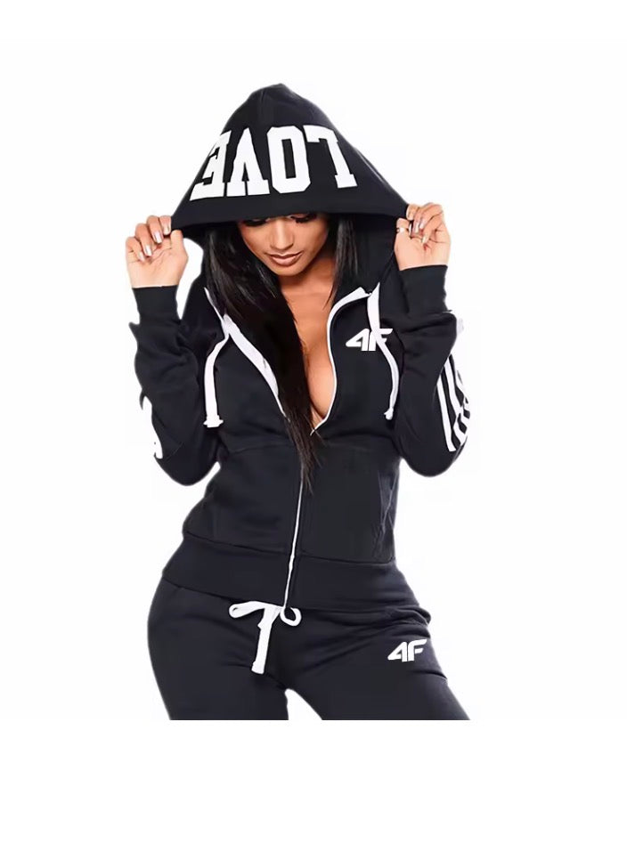 Women's Tracksuit Hooded Sweatshirts Sweatpants