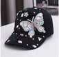 Colorful Rhinestone Butterfly Baseball Cap,