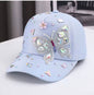 Colorful Rhinestone Butterfly Baseball Cap,