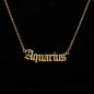 Zodiac Sign Astrology Necklace