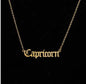 Zodiac Sign Astrology Necklace