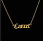 Zodiac Sign Astrology Necklace